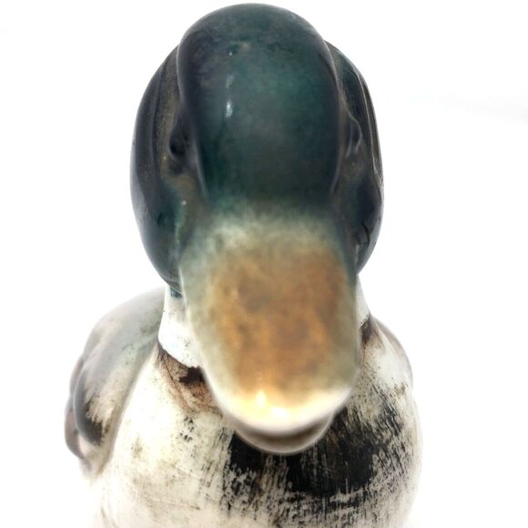 Vintage Japan Mallard Duck Handpainted Porcelain 6" Figurine Cottagecore - Picture 10 of 10